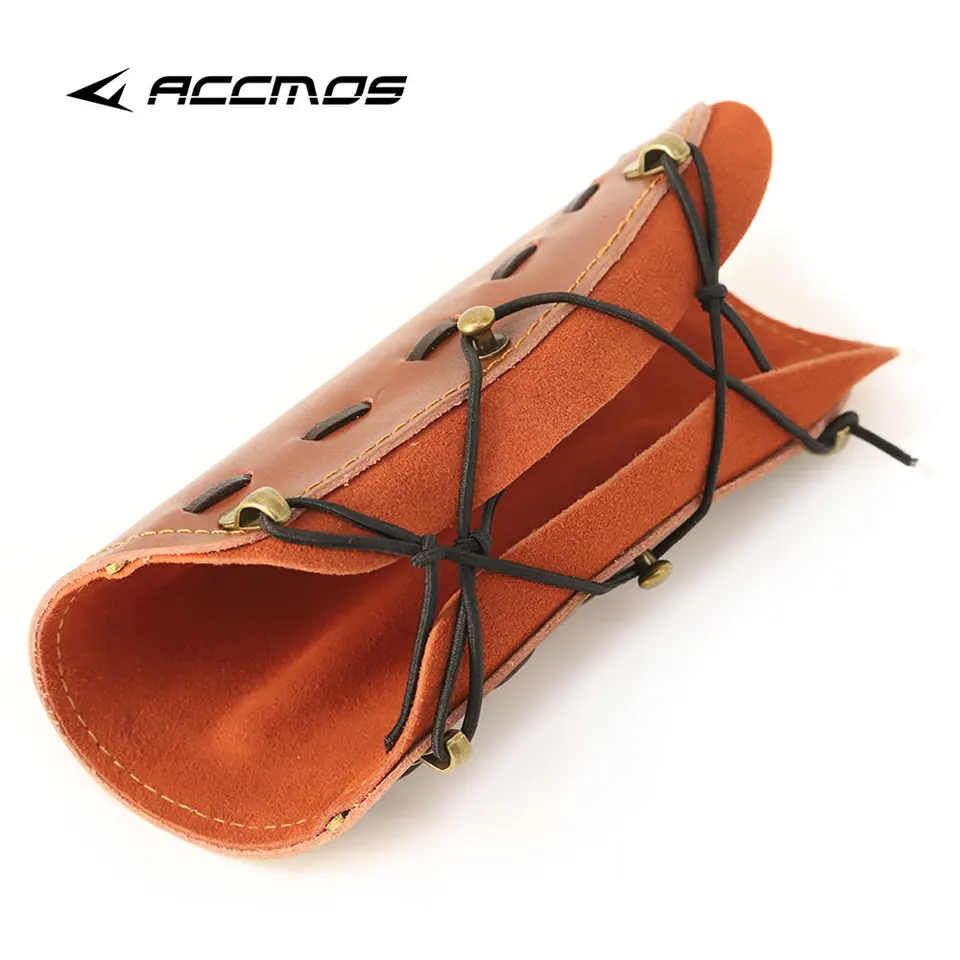 Garde-bras traditionnel en cuir de vache pour tir à l'arc