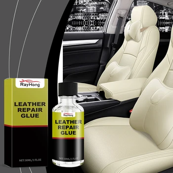 Liquido per la riparazione della pelle dell'auto: ripara graffi e crepe, ripristina la lucentezza, adesivo per la riparazione della pelle resistente all'usura