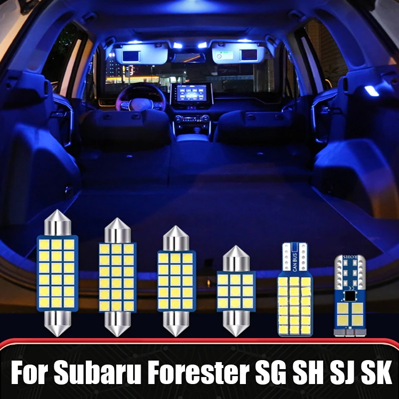 

For Subaru Forester SG SH SJ SK 2003-2007 2008 2009 2010 2011 2012 2013 2014 2015 2016 2017 2018 2019 Car LED Bulbs Accessories