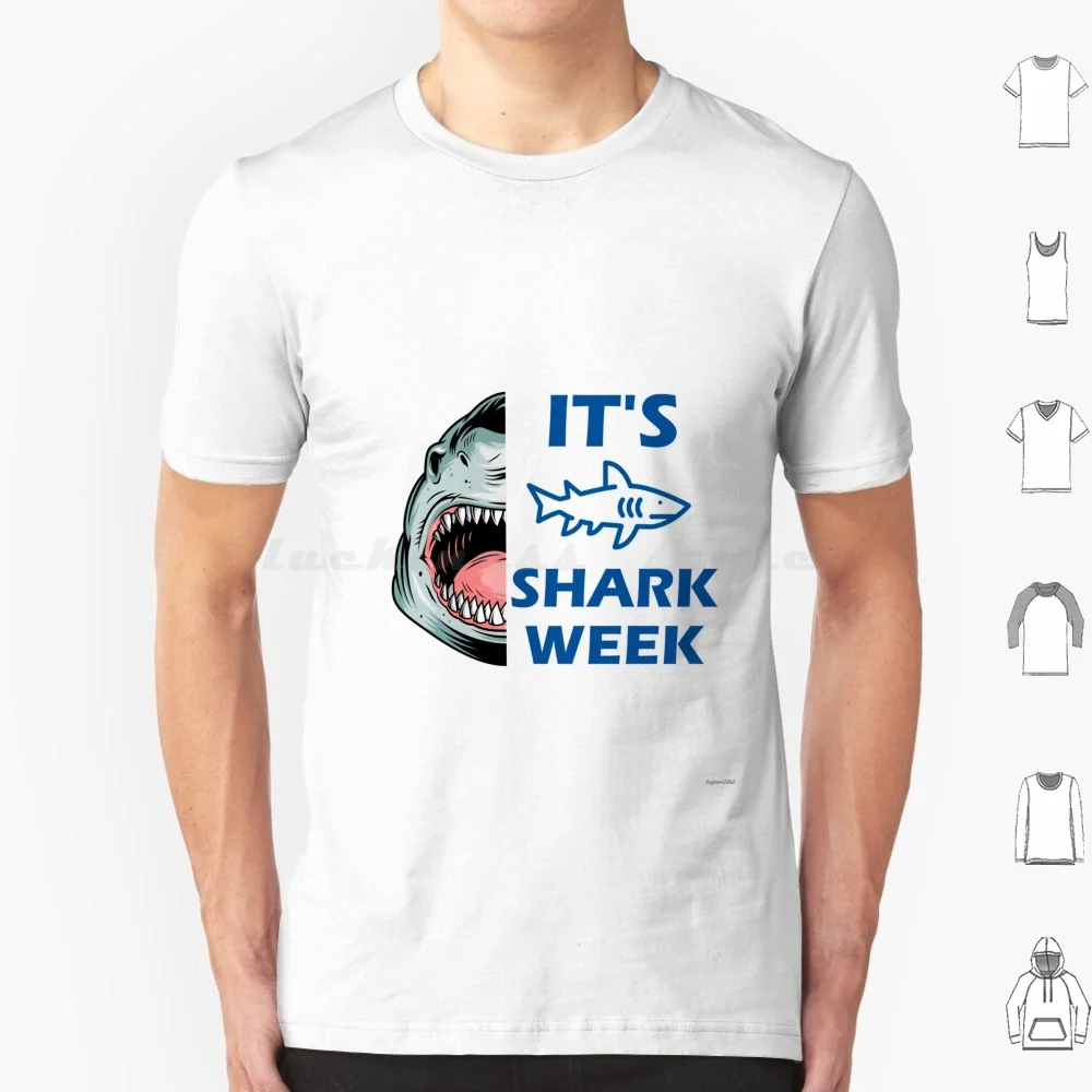 It'S Week Shark T Shirt Cotone Uomo Donna Stampa Fai Da Te Settimana Shark Shark 2020 Shark Lover Fish Tv Meg Megalodon Tiger Shark Great