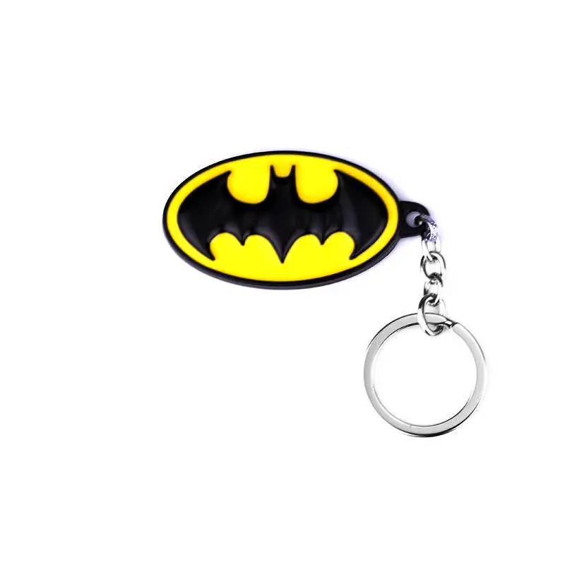 Marvel Avengers Batman Keychain Badge Metal Pendant Keychain Car Bag Keychain Fashion Jewelry Accessories Gift 2