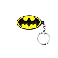 Marvel Avengers Batman Keychain Badge Metal Pendant Keychain Car Bag Keychain Fashion Jewelry Accessories Gift 2