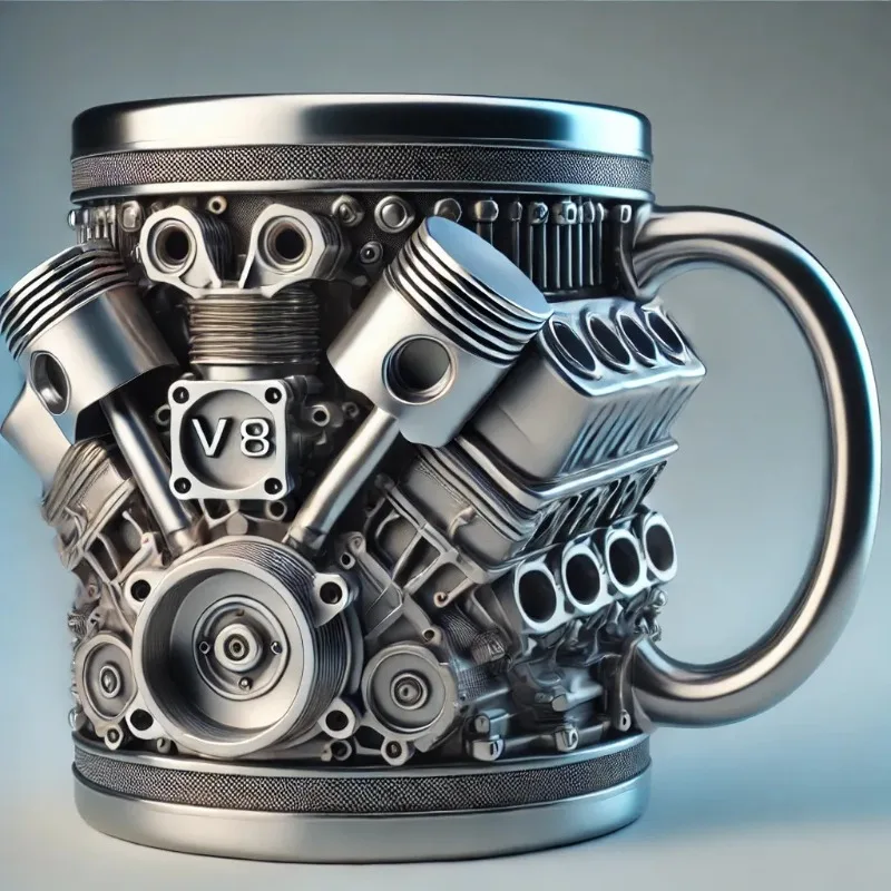Mechanical Engine Engine Mug with Creative and Interesting Design Suitable for Friends Who Like Motorcycles Birthday Gift