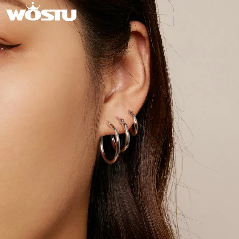 Macy's Crystal Pavé Oval-Shape Click Top Hoop Earrings - Macy's