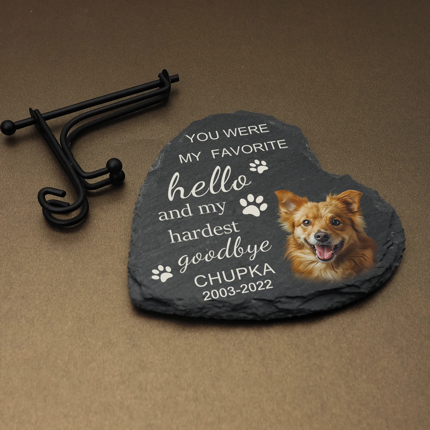 Pet memorial stones Personalized pet memorial stones Memorial garden stone Engraved with photo Dog memorial stone Dog tombstone Cat memorial