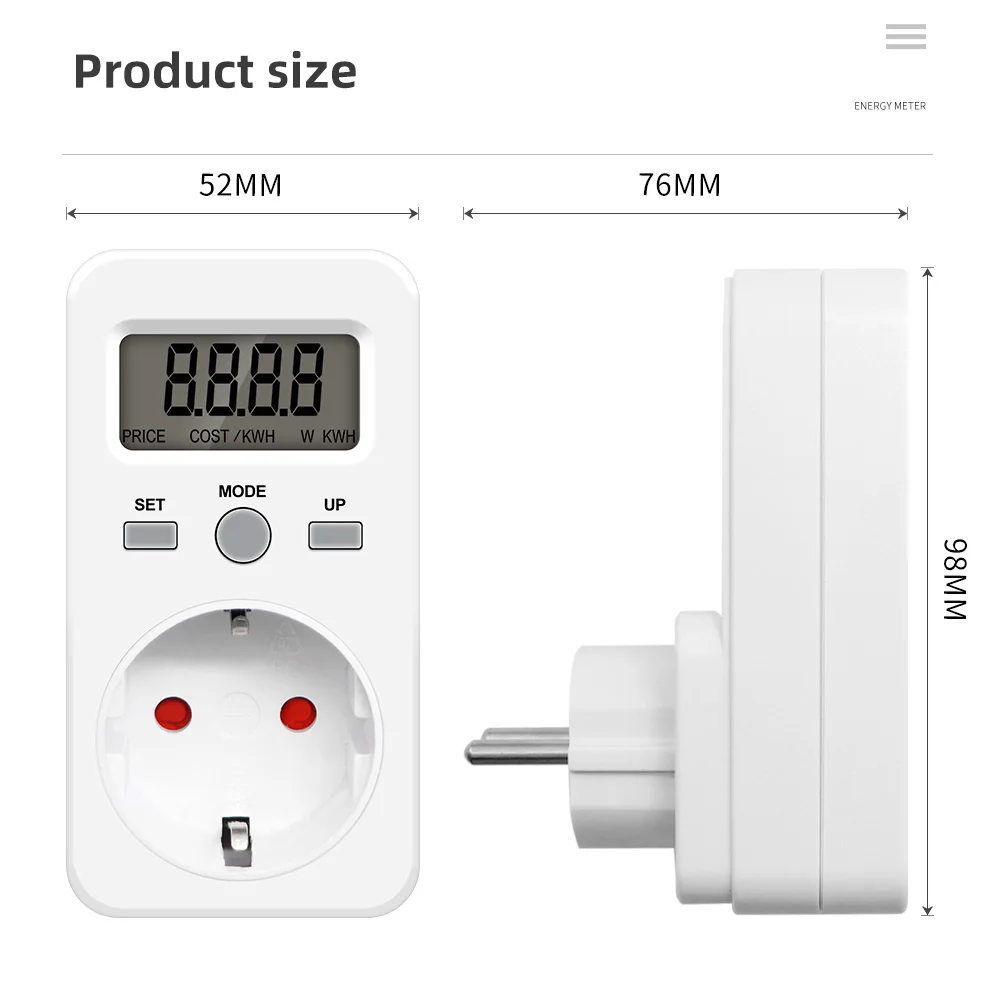 AC 230V 16A Electricity Analyzer Digital Energy Meter Wattmeter