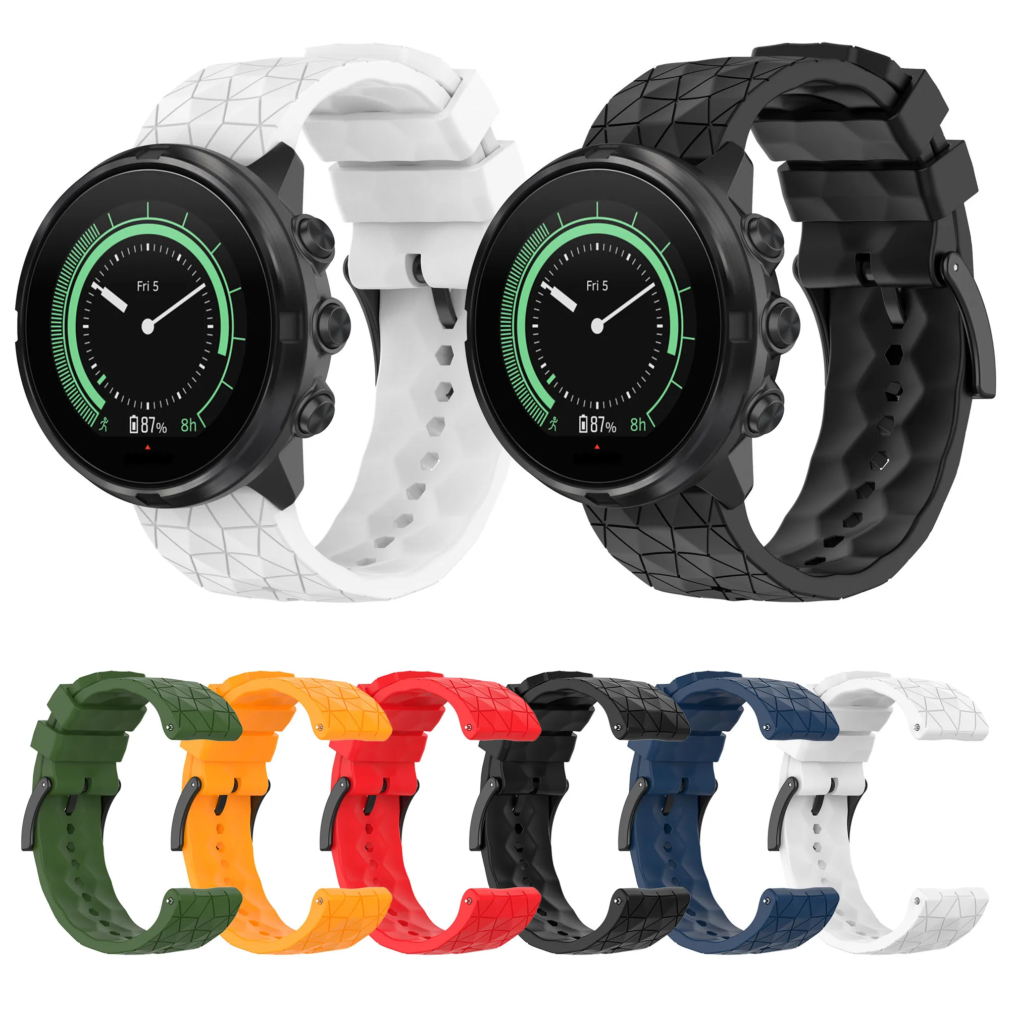Cinturino In Silicone Da 24Mm Per Suunto 9 Baro Copper/Flagship/Gold/ Elite 42Mm/47Mm/Suunto Spartan Baro Outdoor Sport Watch Bracciale