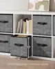 Storage Cubes, 13-Inch Non-Woven Fabric Bins with Double Handles, Set of 6, Closet Organizers for Shelves, Foldable, for Clothes 3