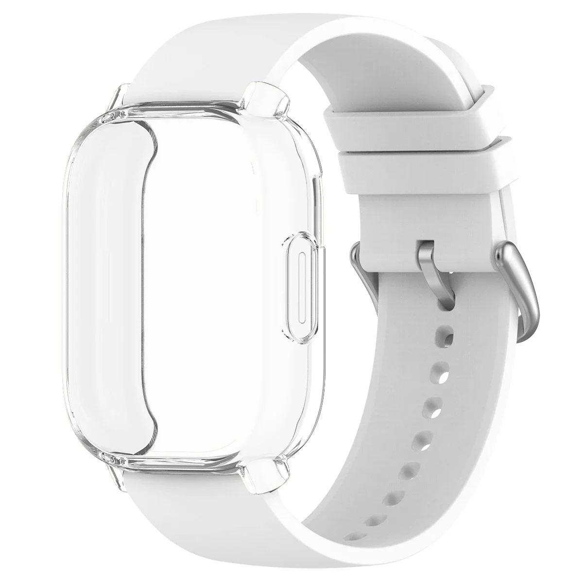 Protective Case with Silicone Strap - Full Cover Screen TPU Soft Shell & Breathable Sport Bands