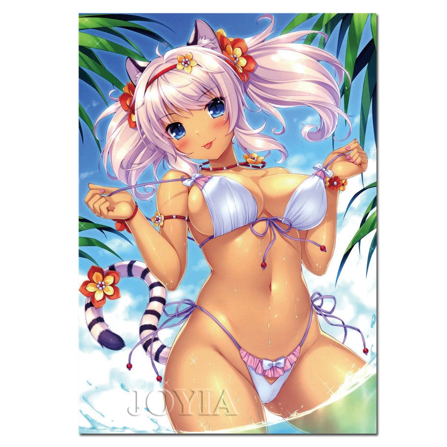 Wall Poster Sexy Japanese Girl | Anime Cartoon Sexy Poster Art - Anime Silk  Posters - Aliexpress