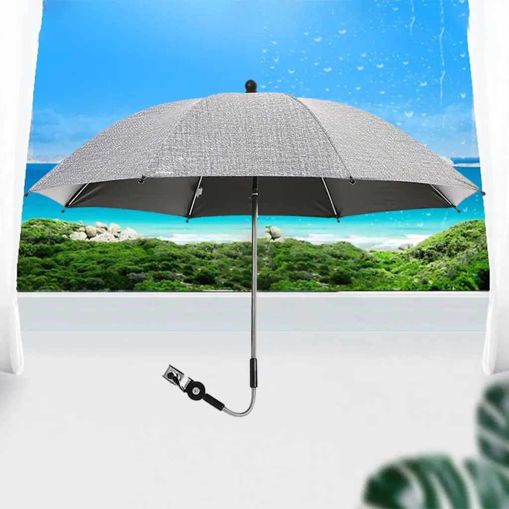Adjustable Baby Stroller Umbrella Pram Pushchair Parasol Sun Shade