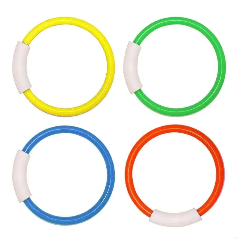 581F Swimming Diving Training Toy Rings Set For Pool Beach Resort Water Activity 4PCS