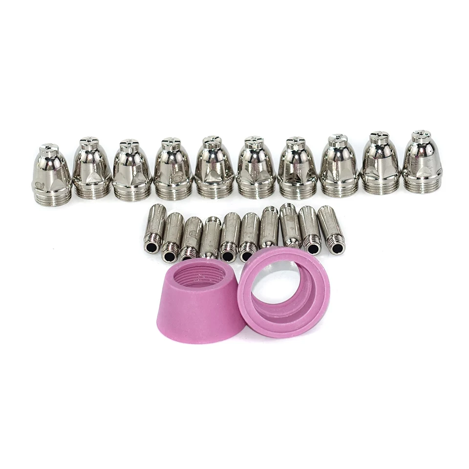 Kit Consommables Coupeur Plasma 40 Pièces - Électrodes, Buses, Tasses Céramique Pour SG55/AG-60 | Compatible CUT60, LGK60, P-60