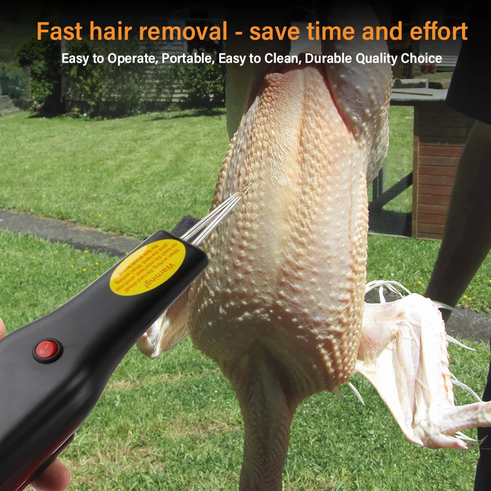 Plug-in/Charging Poultry Chicken hair plucker Feather Removal Machine Chicken Duck Goose Automatic Epilator Dehairing
