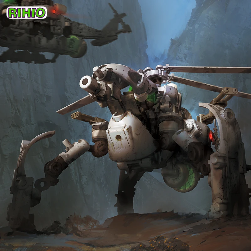 

RIHIO многостворчатая V-Link серия Mecha MM010 вертолет насекомых Стрикер логистическая режущая машина в сборе 1:60 экшн-фигурка De