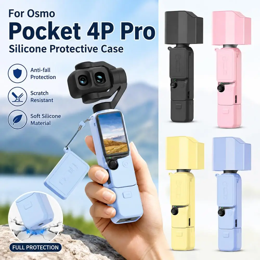 Silicone Protective Kit with Anti-Lost Lanyard for Portable Camera Device