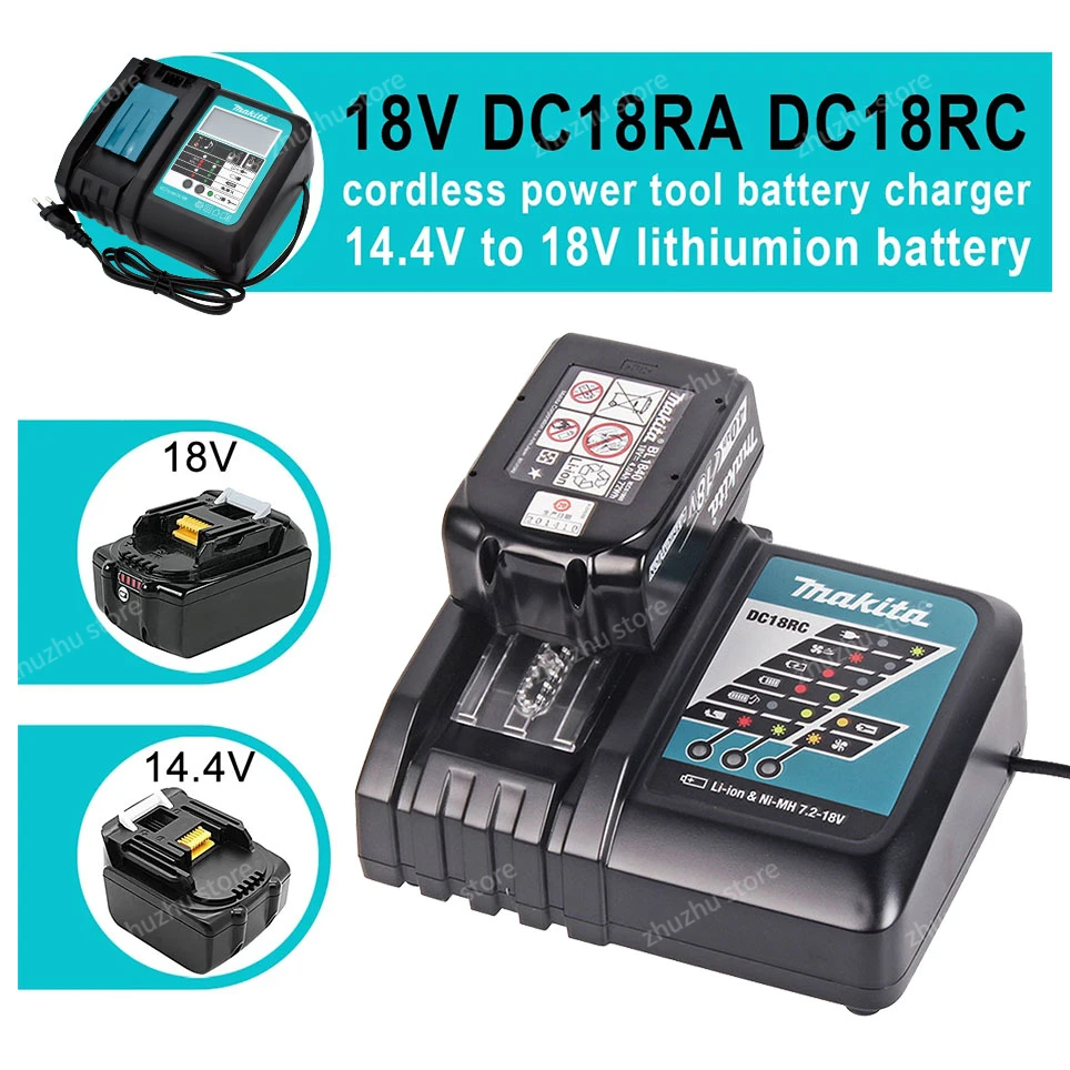Power Tool Battery Rechargeable Battery Battery Replacement 18V 5.0Ah 6.0Ah Makita Original With LED lithium ion replacement LXT BL1860B BL1850 Makita rechargeable power tool battery 5000