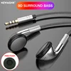 #3.5mm Wired Control Earphones In-Ear Headphones For IOS Android Earbuds Hifi Stereo Headsets Sports Gamer Handsfree with HD Mic 1