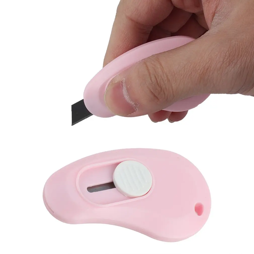 

Cute Mini Portable Utility Knife Paper Cutter Cutting Paper Razor Blade Office Stationery Cutting Supplies random color