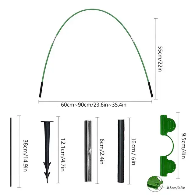 Üvegházhatású Karikák Univerzális Barkácshálókert Növényekhez Multifunkcionális Beltéri És Kültéri Mezőgazdasági Termelés Alagútkert Karika - Image 6