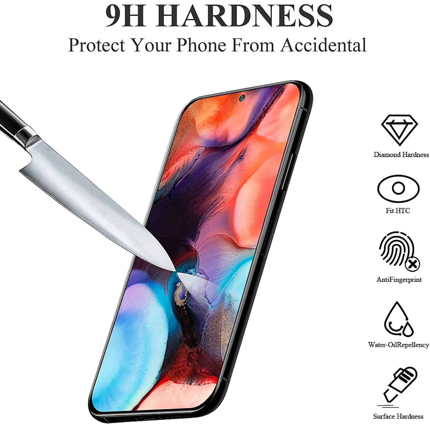 Silicone Shockproof Phone Case with Tempered Glass - Soft Protective Cover