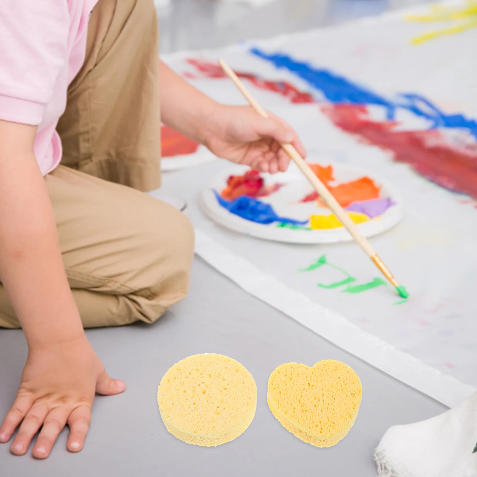 

3pcs Painting Sponges Artist Watercolor Sponges Water Absorbent Sponges