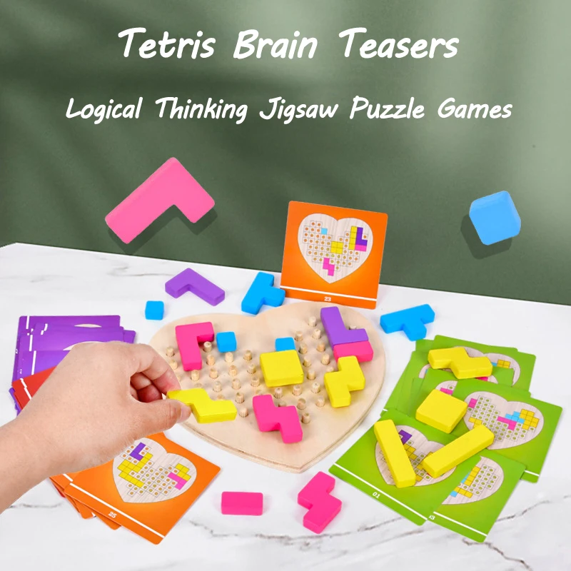 Wooden Logic Puzzle Game for Kids Educational Toy