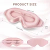 3D Sleep Eye Mask Zero Eye Pressure 3D Contoured Sleeping Mask Soft Comfort Eye Shade Cover 100% Block Out Light Slaapmasker 5