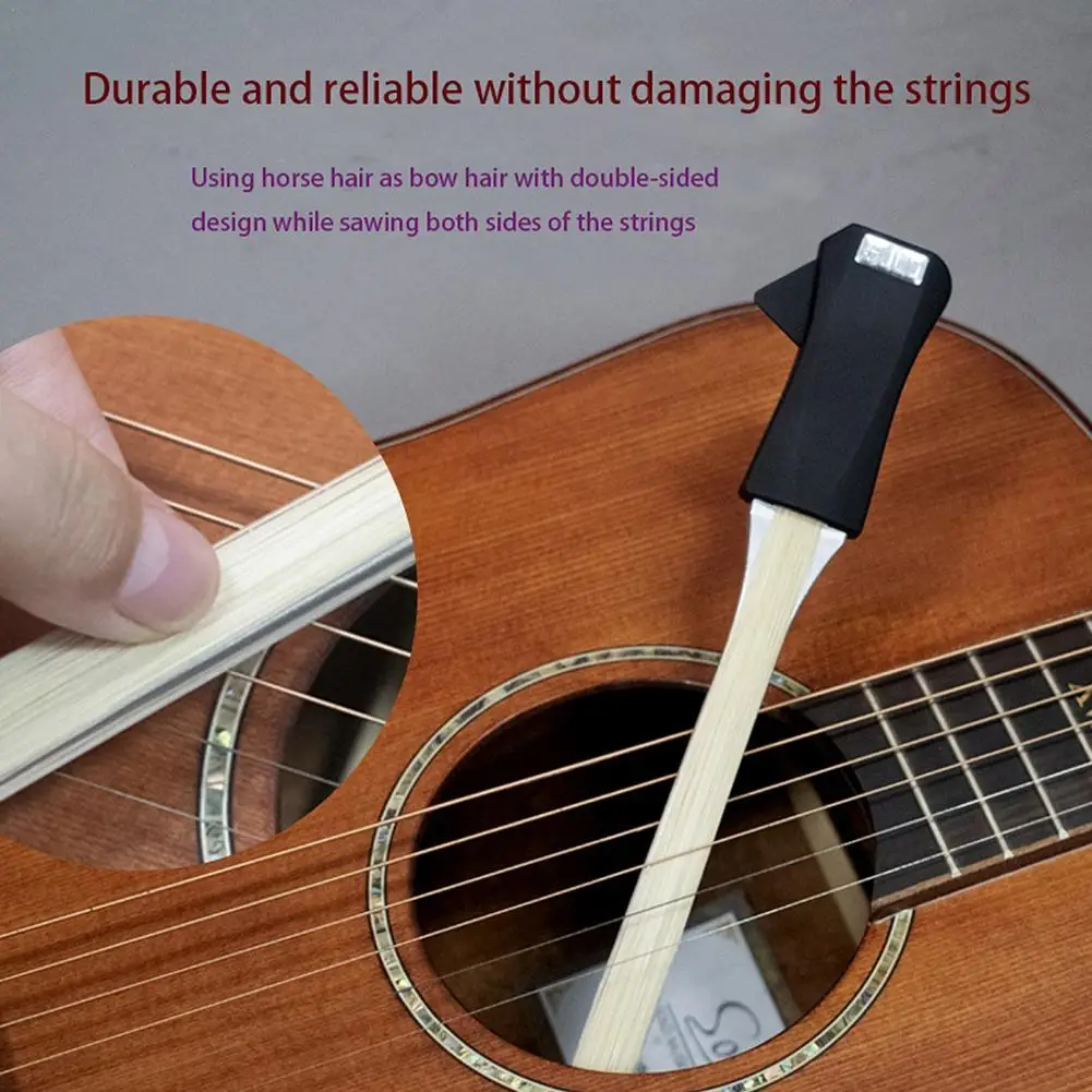 GuitarBowDoubleSideBowThinGuitarBowingDeviceHorseHairGuitar