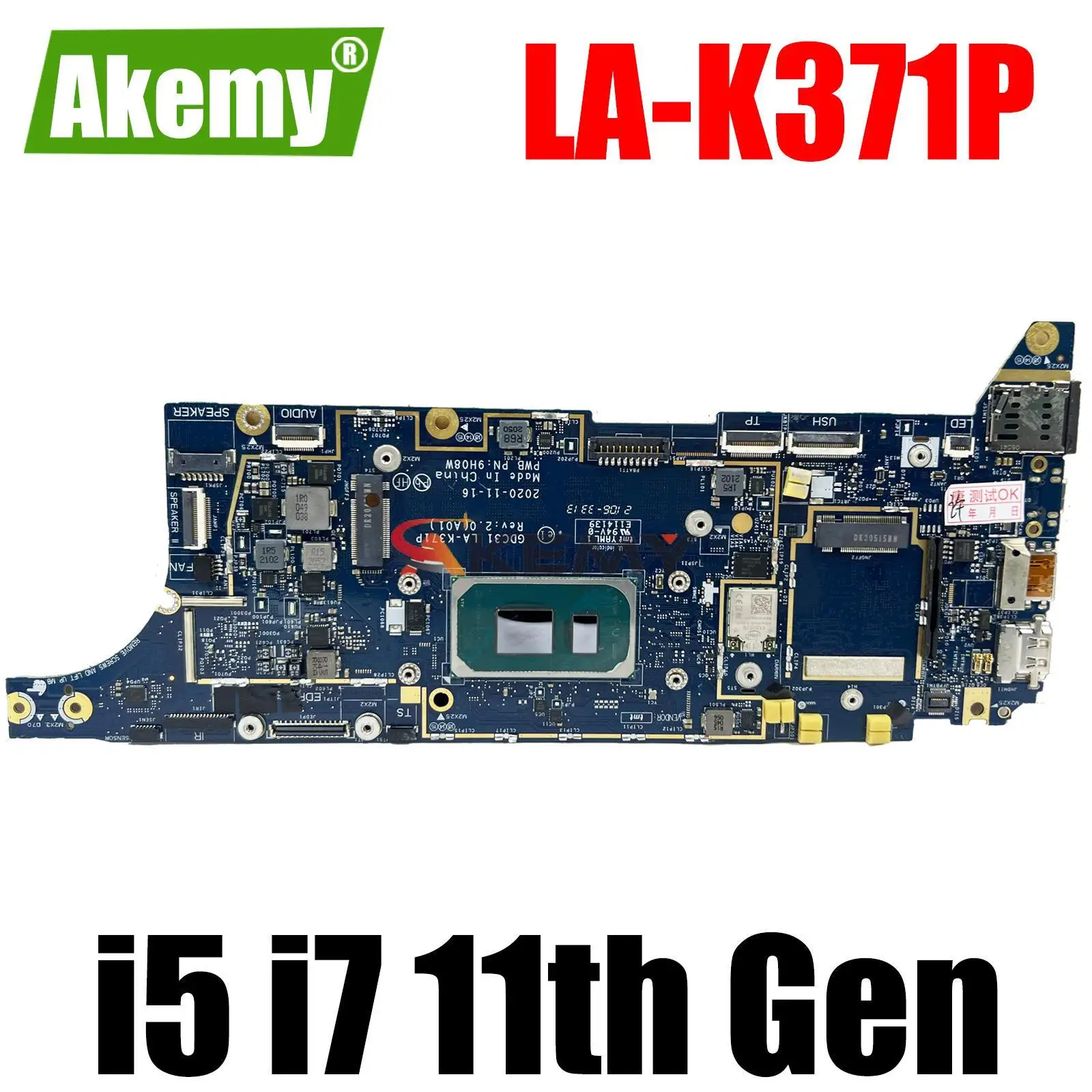 gdc31-la-k371p-for-dell-latitude-7420-7320-laptop-motherboard-with-i5