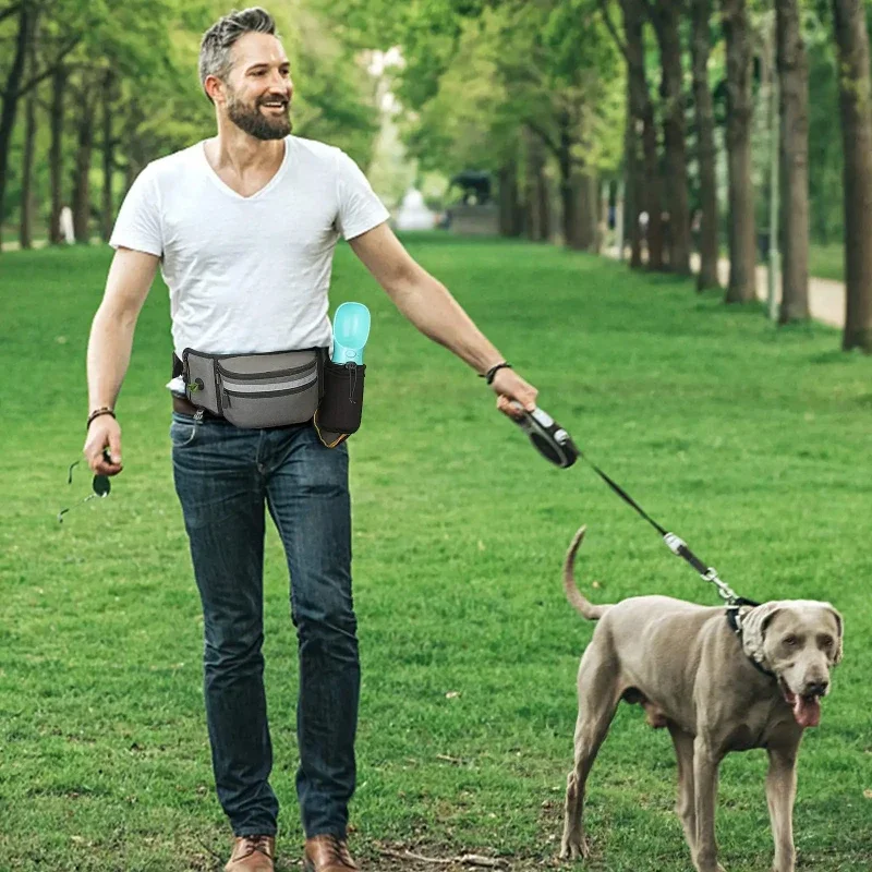 Dog Treat Pouch for Training Outdoor Feeding Bag Large Capacity Pet Trainer Reward Waist Bag Supply