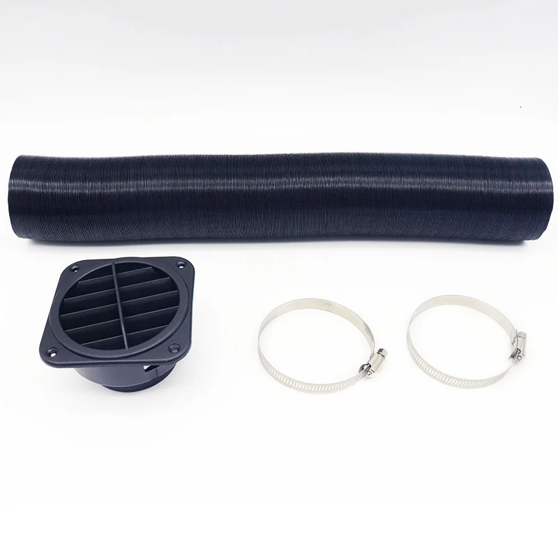 Air Diesel Heater Duct Pipe 75mm / 60mm/42mm Diesel Heater Duct Hose Pipe Air Duct Air Vent Outlet Hose Clip for Webasto Eberspach Diesel Parking Heater