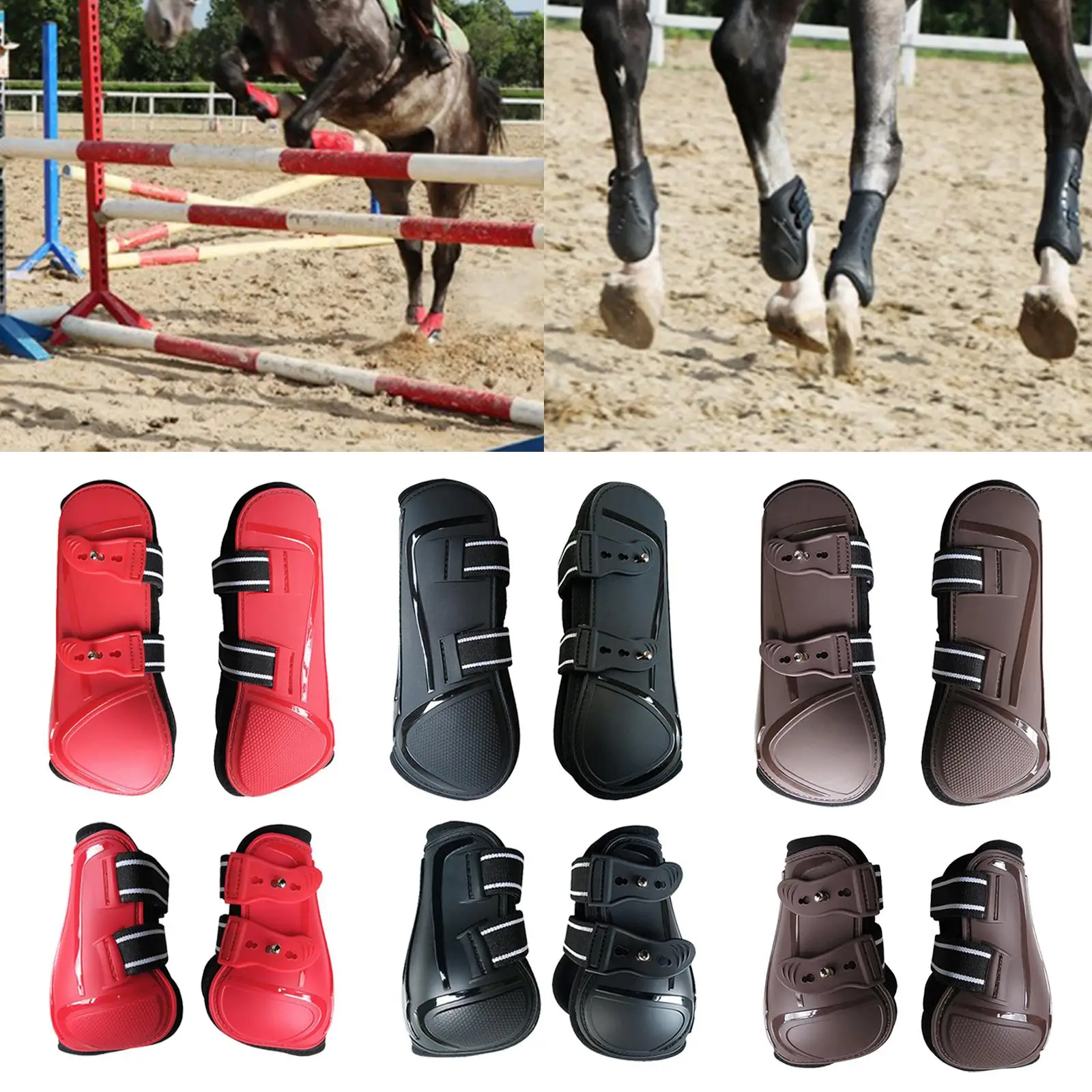 1 Tendon Boots Jumping Front/Hind Legs Guards Protection Wrap