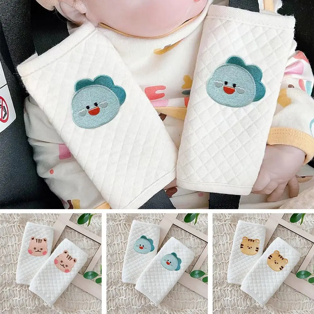 

2Pcs/set Soft Baby Safety Belt Cover Cartoon Decoration Shoulder Pad Comfortable Car Seat Belt Shoulder Protector