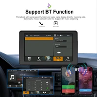 Podofo Écran tactile 7 pouces pour voiture avec Carplay et Android Auto, commande vocale, autoradio, lecteur intelligent, caméra de tableau de bord 2