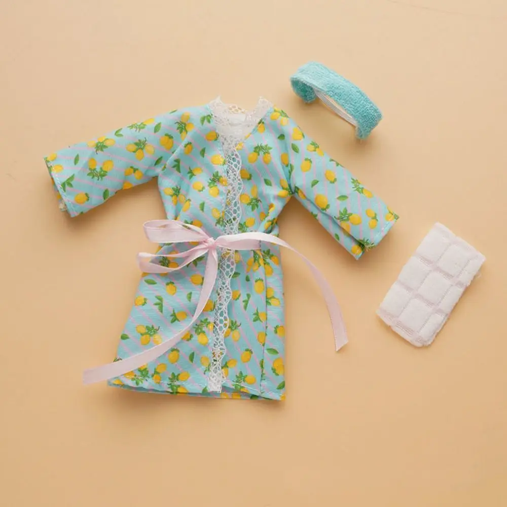 1Set Doll Bedroom Pajamas Bathrobe Clothes Summer Night Dress For 29-30cm Doll Fashion Sexy Sleep Wear DIY Doll Accessories
