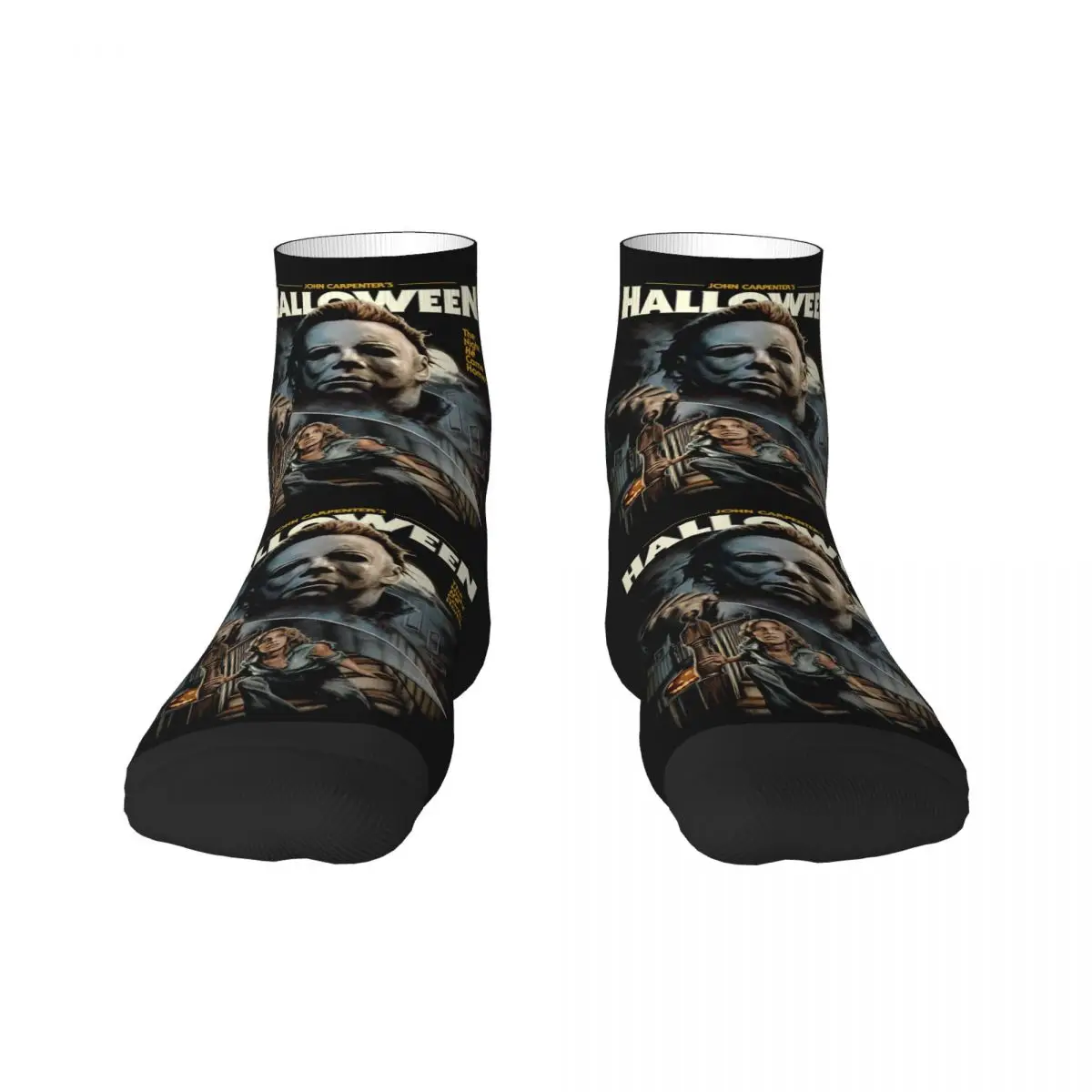 

Halloween Michael Myers Dress Socks Men's Women's Warm Fashion Novelty Horror Movie Crew Socks