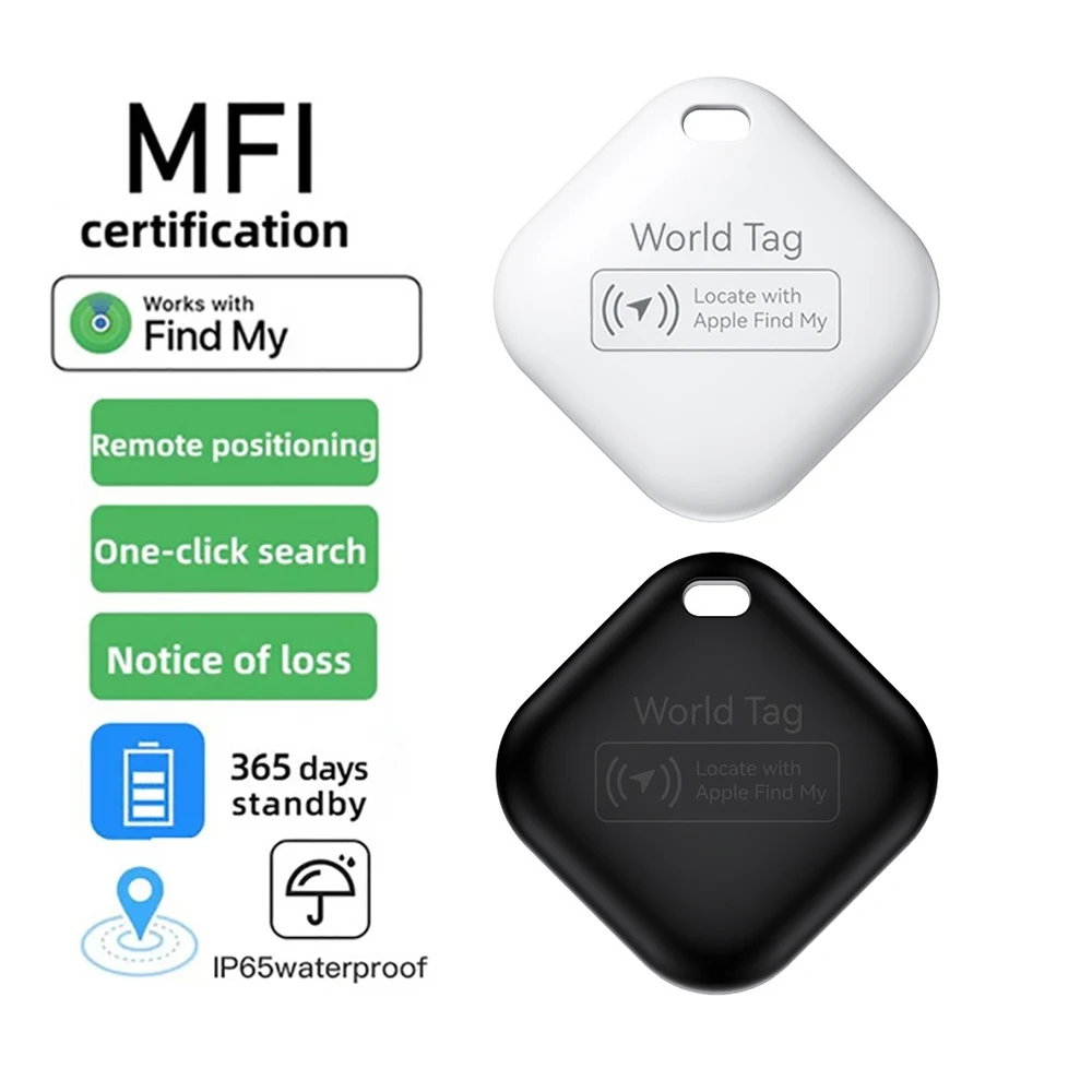 Mini Keys Finder Bluetooth Tracker smart tracker Works with Apple Find My (Only iOS) Smart Tag GPS Locator Tracking Device Pet Car Item Finder