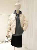 2023 New Women's ort Lightweight Cotton Jaet Quilted Warmth Faion Autumn Winter Commute Sle Regular Fit Long Sve V...