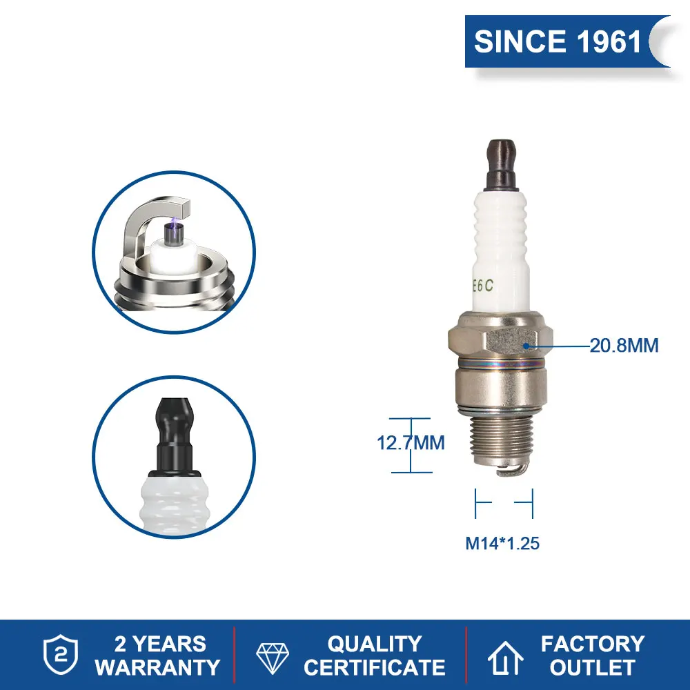 2-8PCS Spark Plug Torch E6C Replace Candles for B6HS for Denso