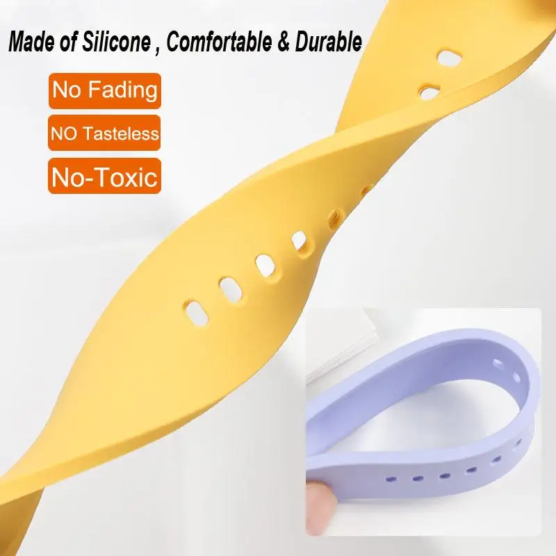 Quick-Fit Silicone Strap - Versatile Smartwatch Band 20mm