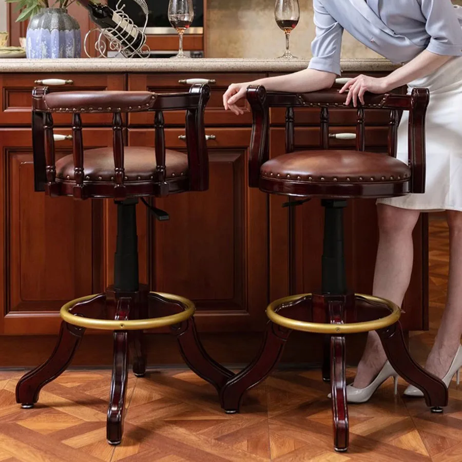 

Wood Designer Bar Chair Vintage Japanese Style Exclusive European Dinning Recliner Chair Breakfast Cabeceros Room Furniture