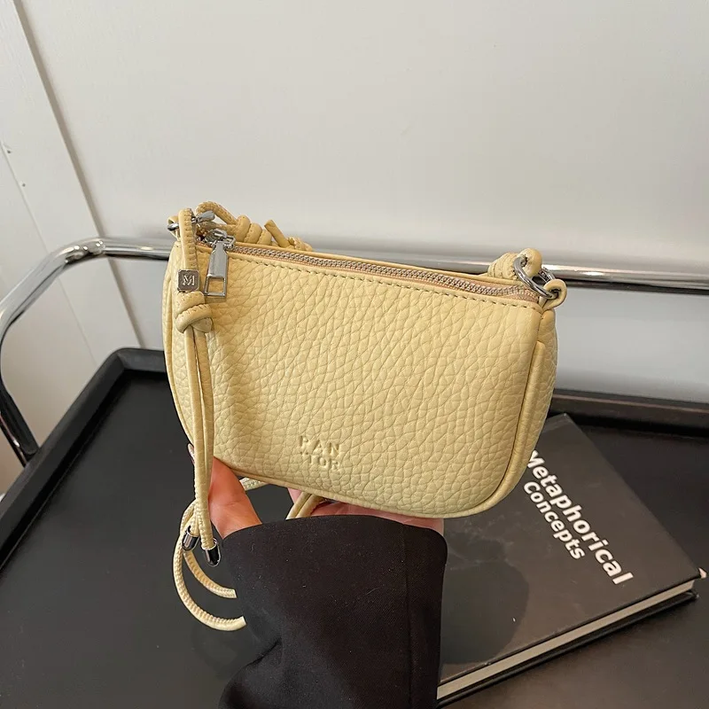 Borsa a Tracolla da Donna alla Moda, Versatile, Tinta Unita, Design Raffinato, per Pendolarismo Quotidiano, Borsa a Spalla Casual - immagine 2