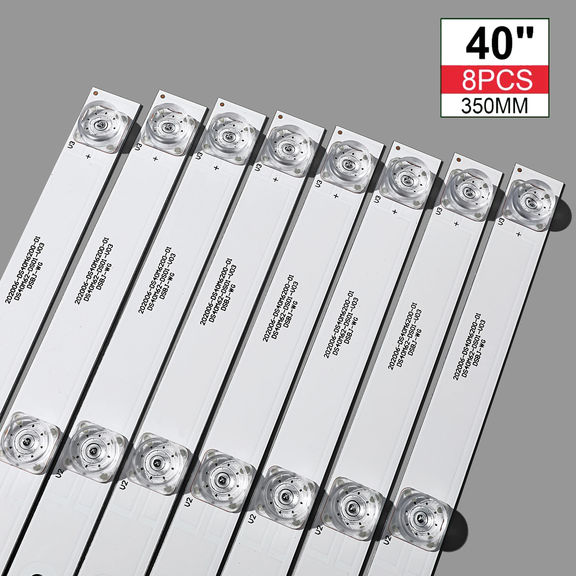 Tira retroiluminao LED tira 3 para B40C61 202006-ds40m6200-01 DS40M62-DS01-V02 v03 DSBJ-WG b40c61 40x 3v/LED