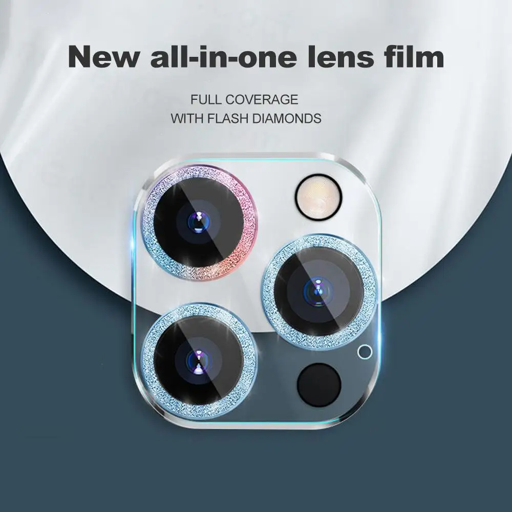 Luxury Glitter Camera Lens Protector - Dopamine Candy Color Film Cover