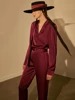 AMII Minimalism Two Piece Set Women 2023 Spring Office Lady Elegant Shirt+ High Waist Casual Loose Pant Separately 12331012 4