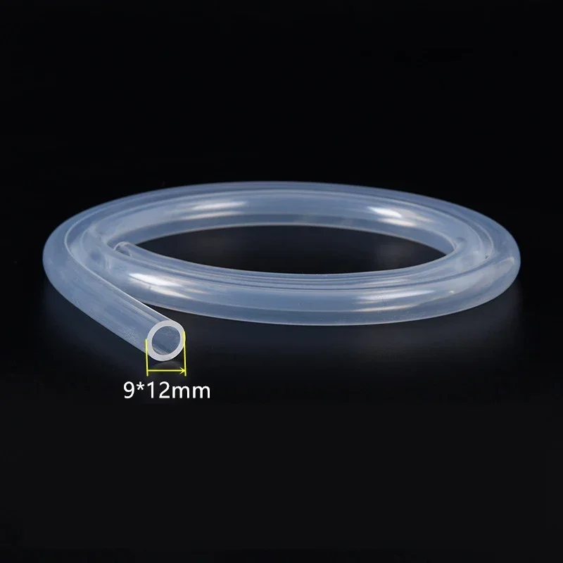thumbnail image 1 of Manguera de goma de silicona transparente de grado alimenticio de 1 m, 3 m, 5 m, 4, 5, 6, 8, 10 y 12 mm de diámetro exterior, manguera flexible para leche, tubo de cerveza, gel de sílice, 1 of 5