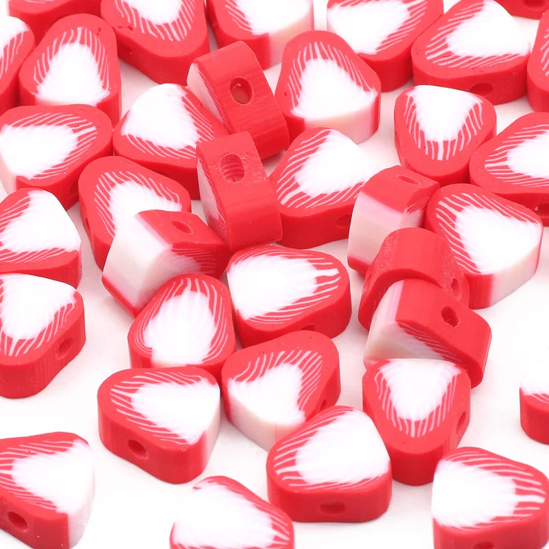 20/50/100 Stück 10 mm gemischte Obst-Ton-Abstandsperlen, Polymer-Ton-Perlen für Schmuckherstellung, DIY-Armband, Halskette, handgefertigte Accessoires – Detail 12
