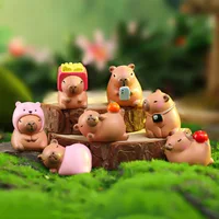 New Capybara Blind Box Simulation Mini Capibara Action Figures Doll Children Birthday Christmas Gift 3