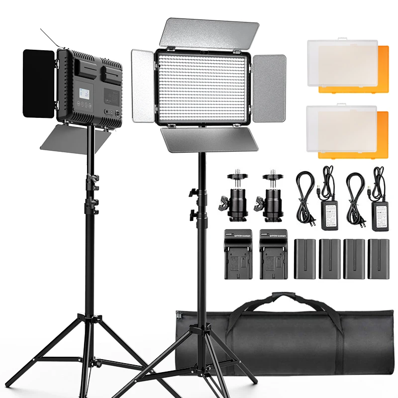 Travor 2 In1 Tl600s Led Video Light Kit 3200k/5500k Studio Light